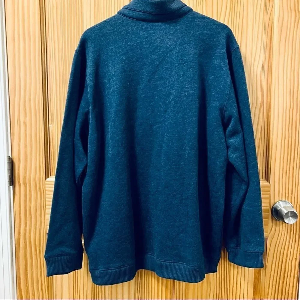 NWT Outdoor Life blue quarter snap long sleeve pullover jacket coat L Large
